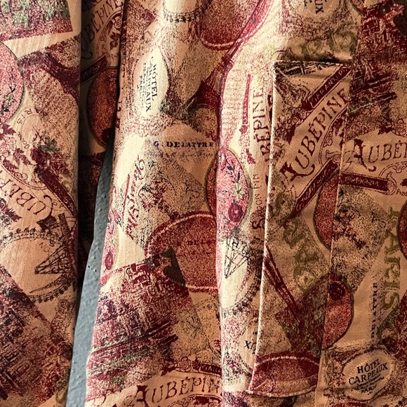 Christopher & Banks Paris Theme Jean Style Jacket Cotton. Size S. - Picture 4 of 9